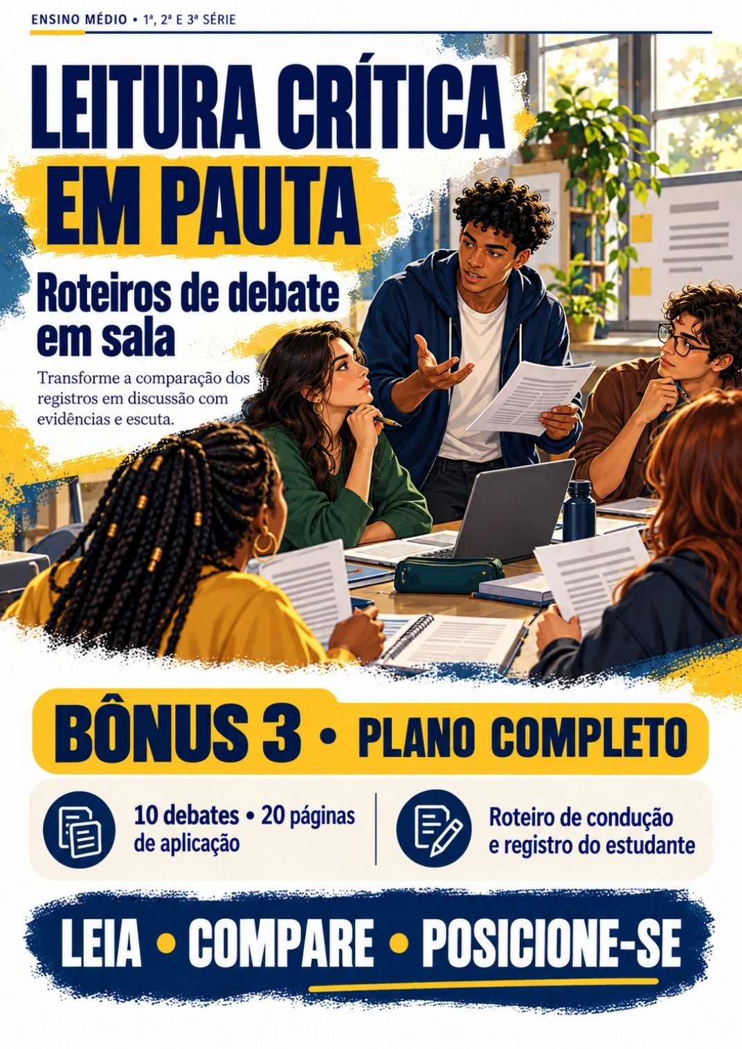 Capa real do bônus Roteiros de debate em sala